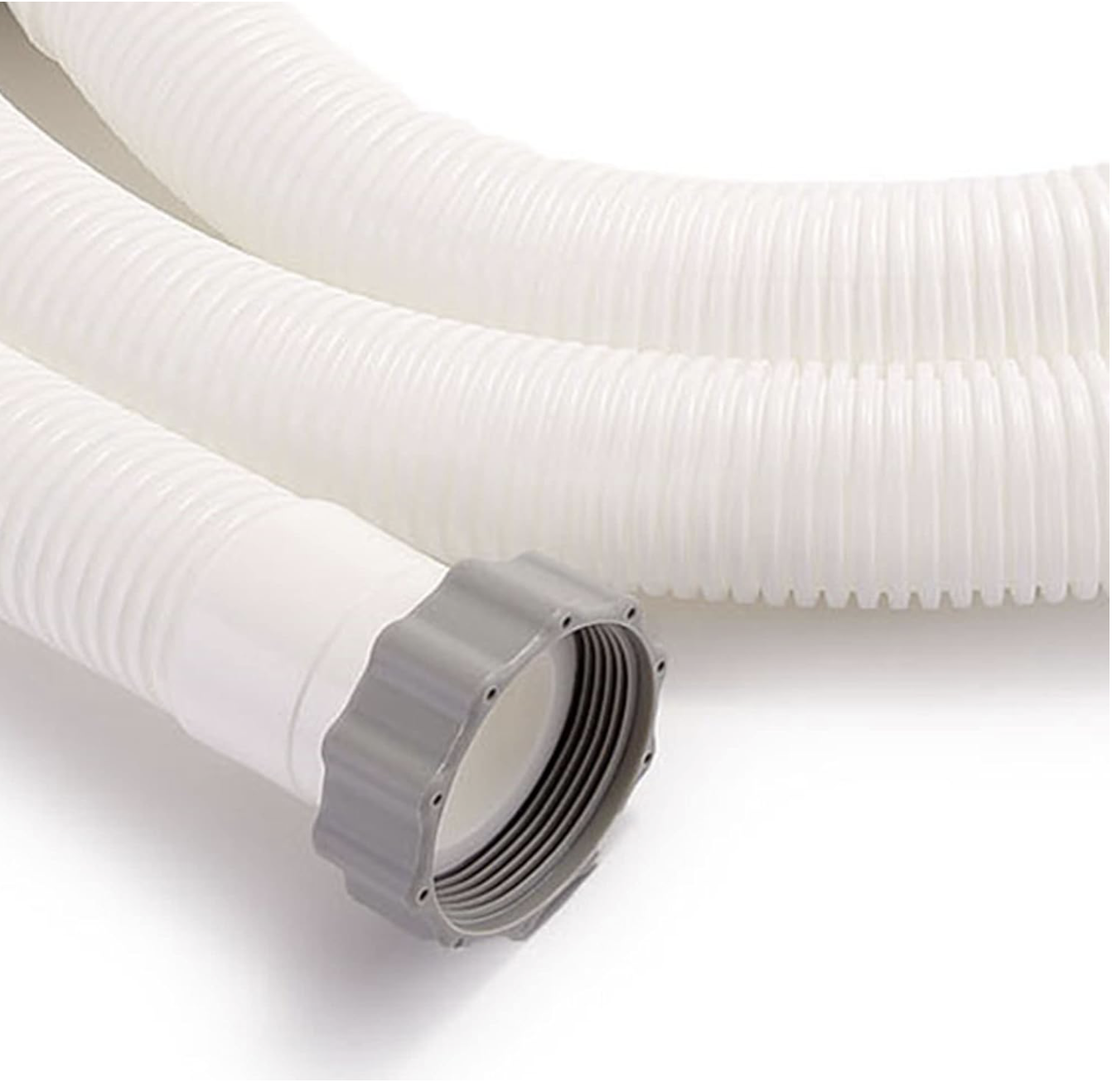 Intex 26071RP 1.5 Inch x 9.8 Foot Replacement Pool Pump Hose Accessory Attachment with Threaded Nuts for Above Ground Pool, Pump, or Filter Pump for sale in Sealy, TX