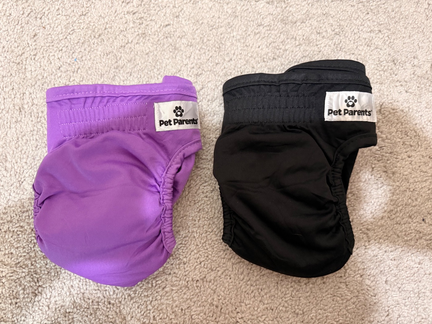 Pet Parents® Washable Dog Diapers (2pack) + Extendrs® of Durable Doggie Diapers, Premium Dog Diapers Female (Small, Princess)