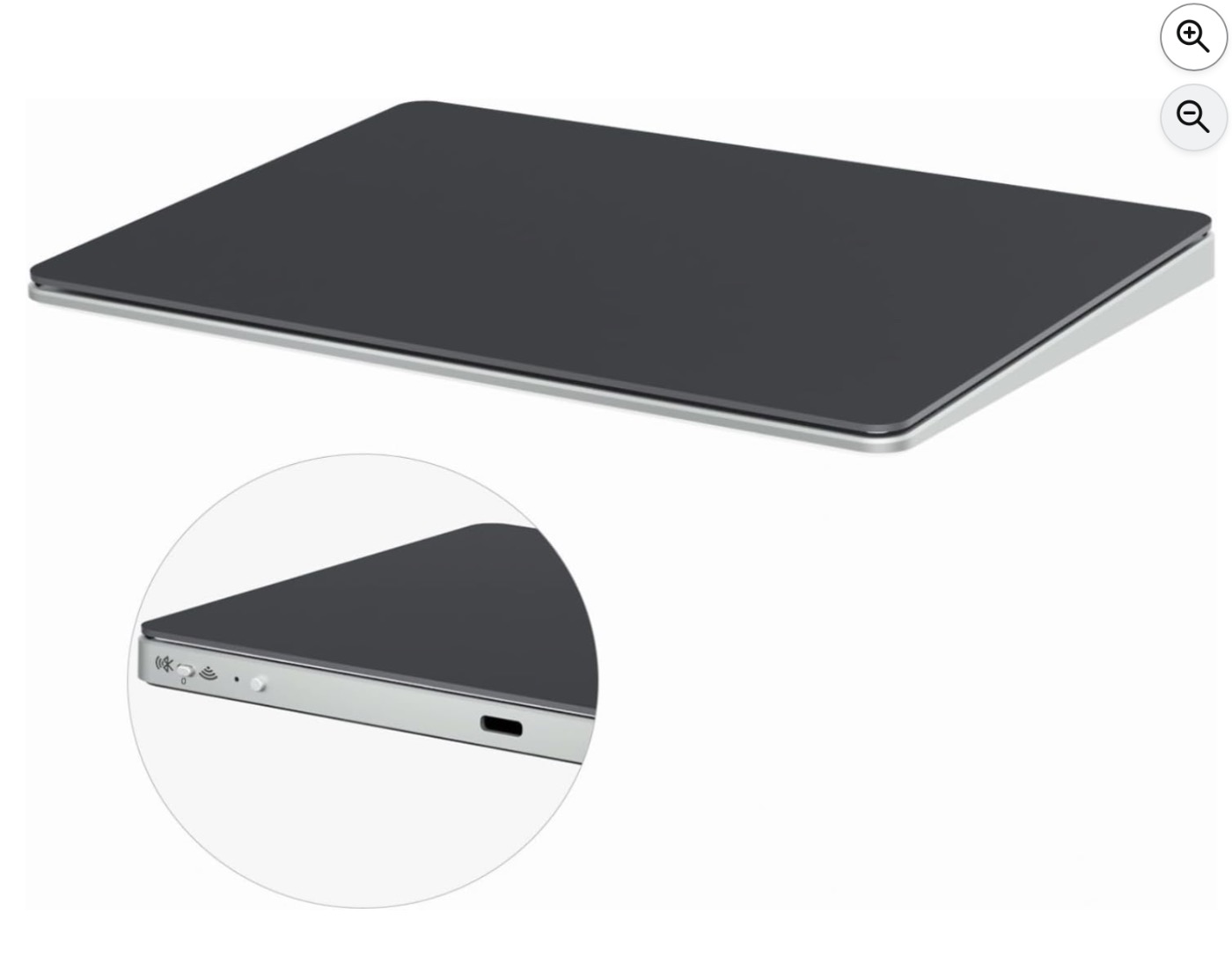 Wireless Trackpad for Windows8/10/11 Rechargeable multi surface touch pad (Black)