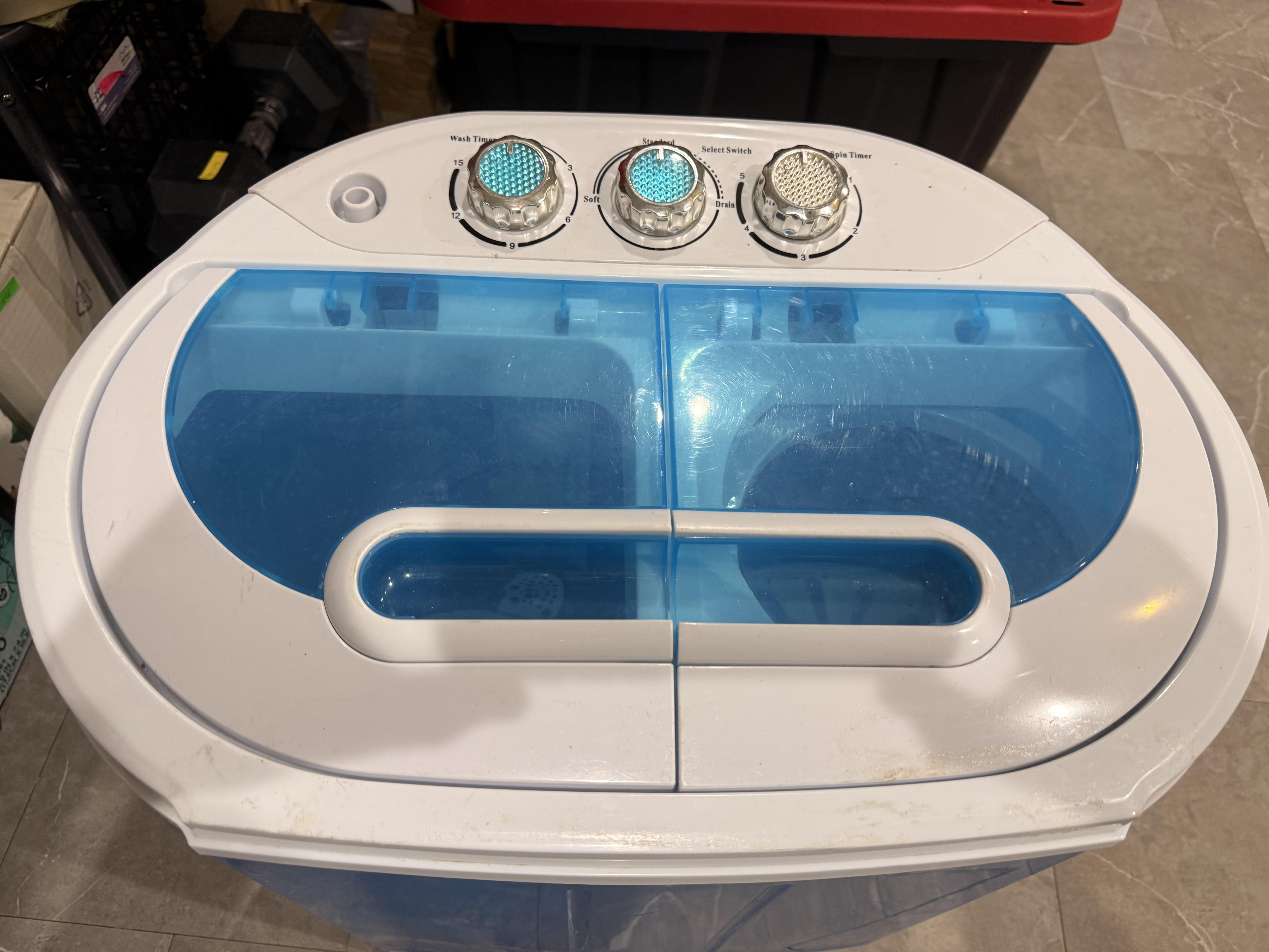 Small Portable Washing Machine 9.9lb Mini Compact Washer Twin Tub Laundry Machine Top Load Spinning and Washing Combo 6.57 FT Inlet Gravity Drain Hose