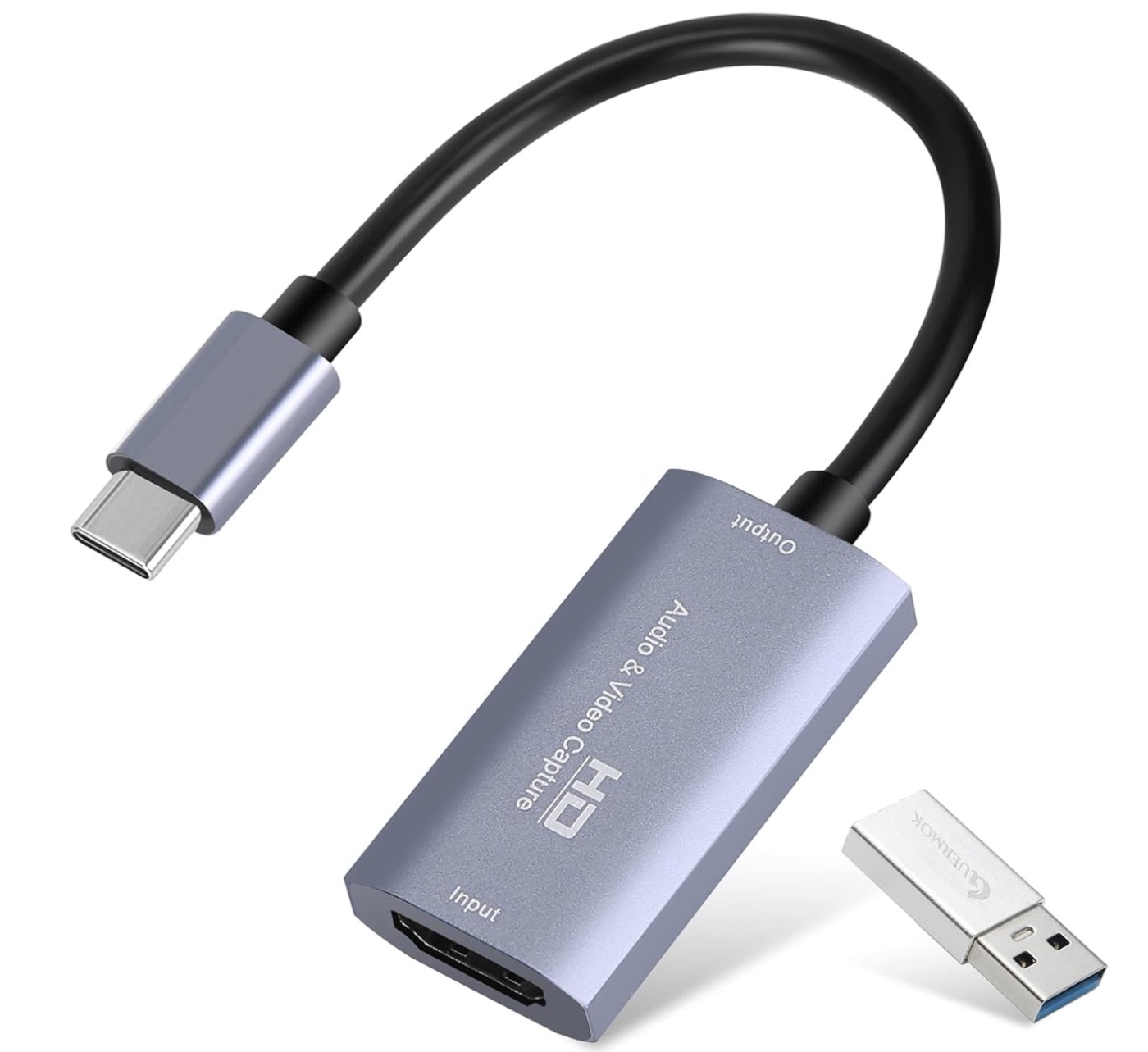 Video Capture Card, 4K USB3.0 HDMI to USB C Capture Card for Streaming