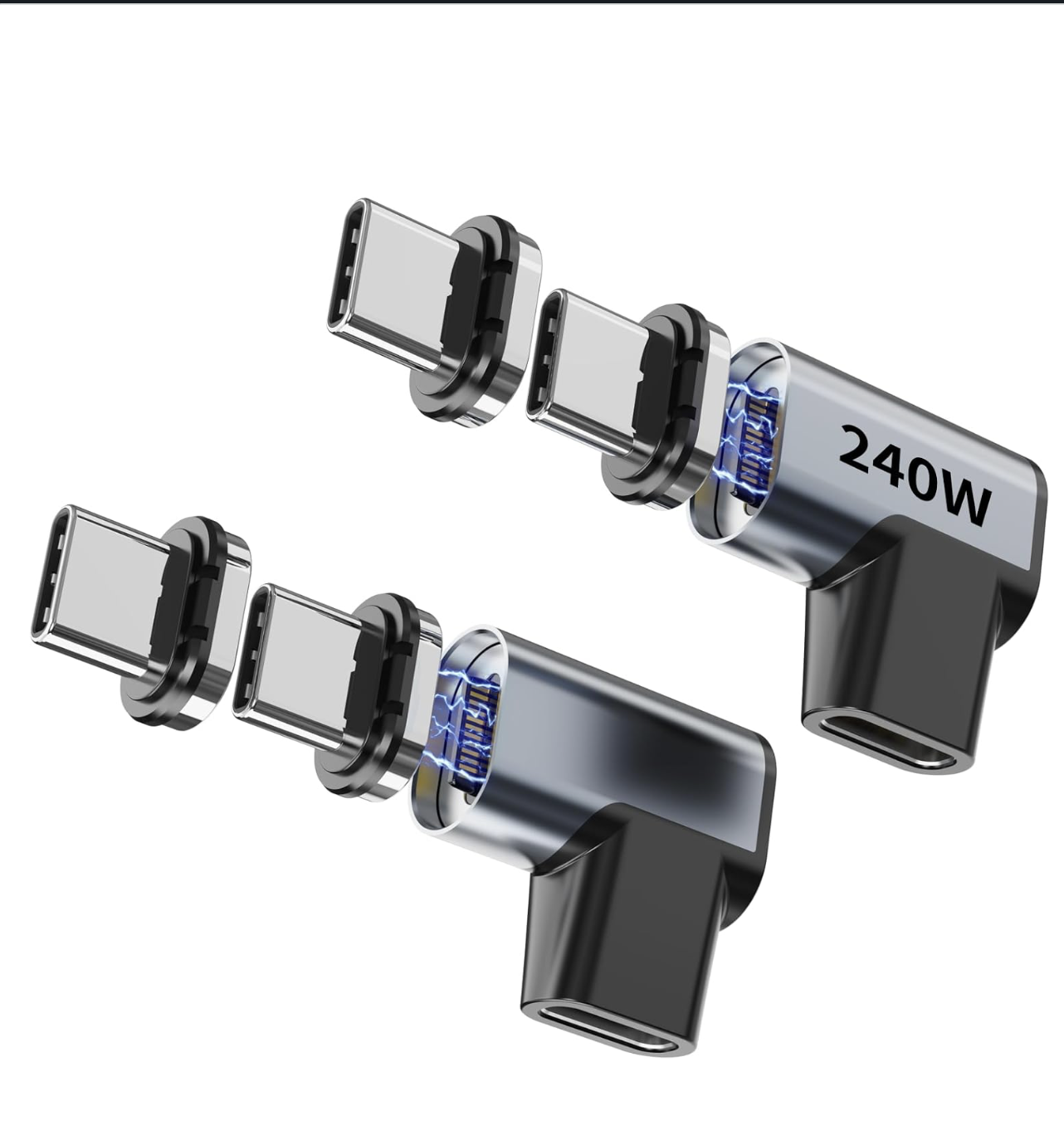 USB-C Adapter 2 Pack, with 4 Connector Tips