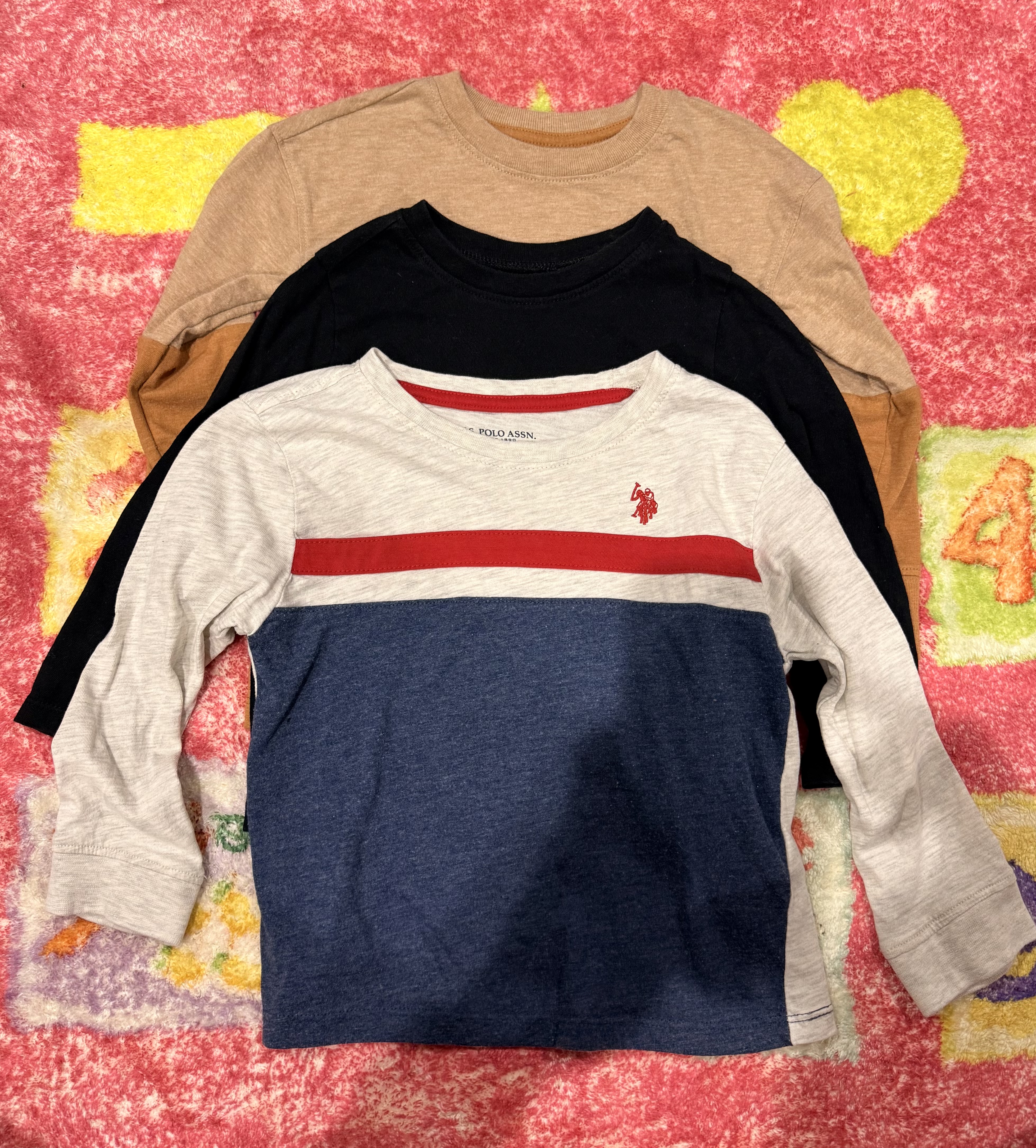 Toddler Long Sleeve Shirts 3T Assorted