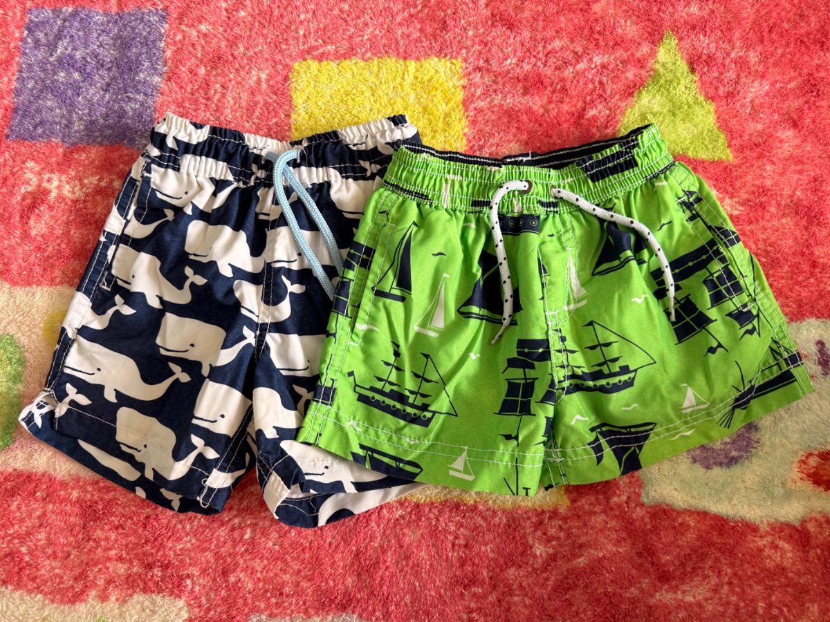 Carter’s 12M Shorts – 2-Pack (Whales & Boats) 🐳⛵