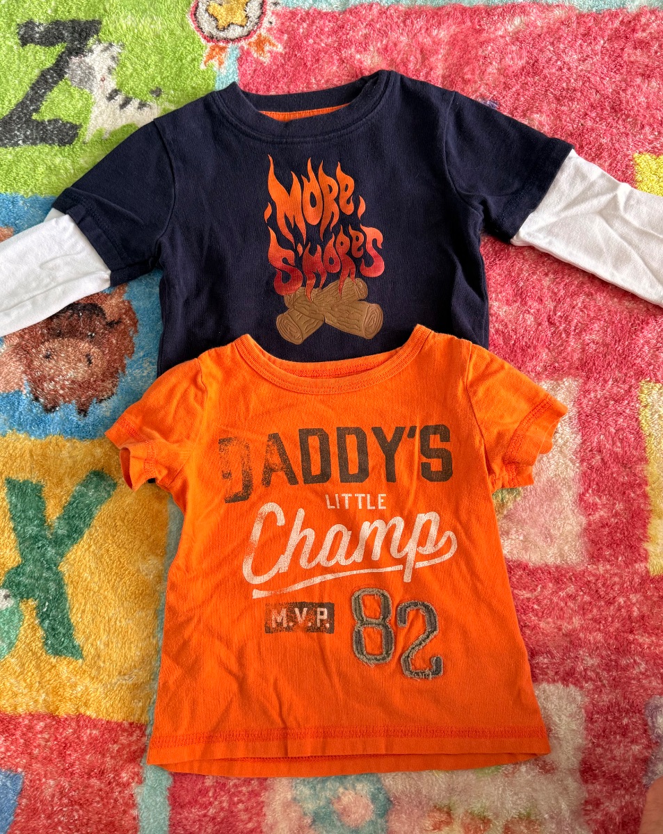 2 Baby Shirts 12M Carter’s & Gymboree