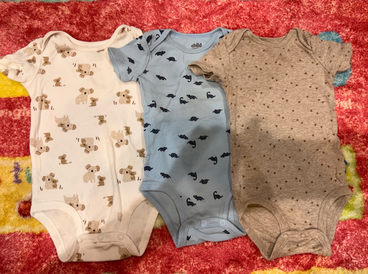3-Pack Carter’s Baby Onesies 12M