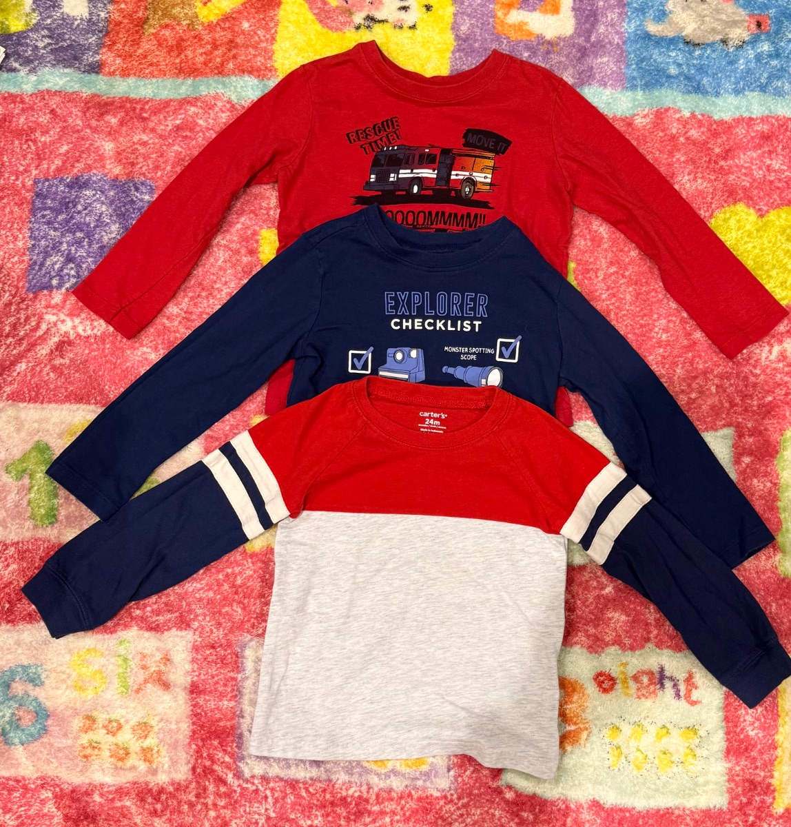 Carter’s 3-Pack Long Sleeve Shirts 2T