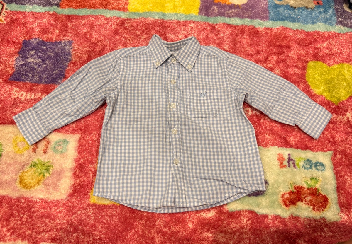 EPK Toddler Boy Button Shirt 18M Blue