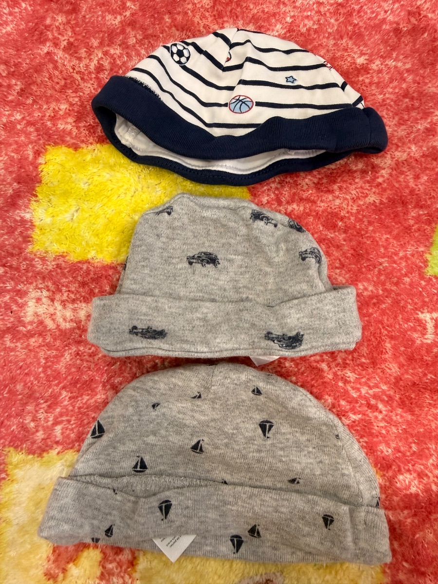 3 Baby Hats Set