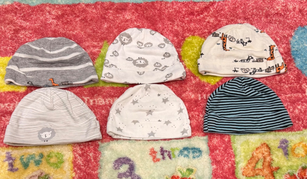Set of 6 Baby Hats (Beanies)