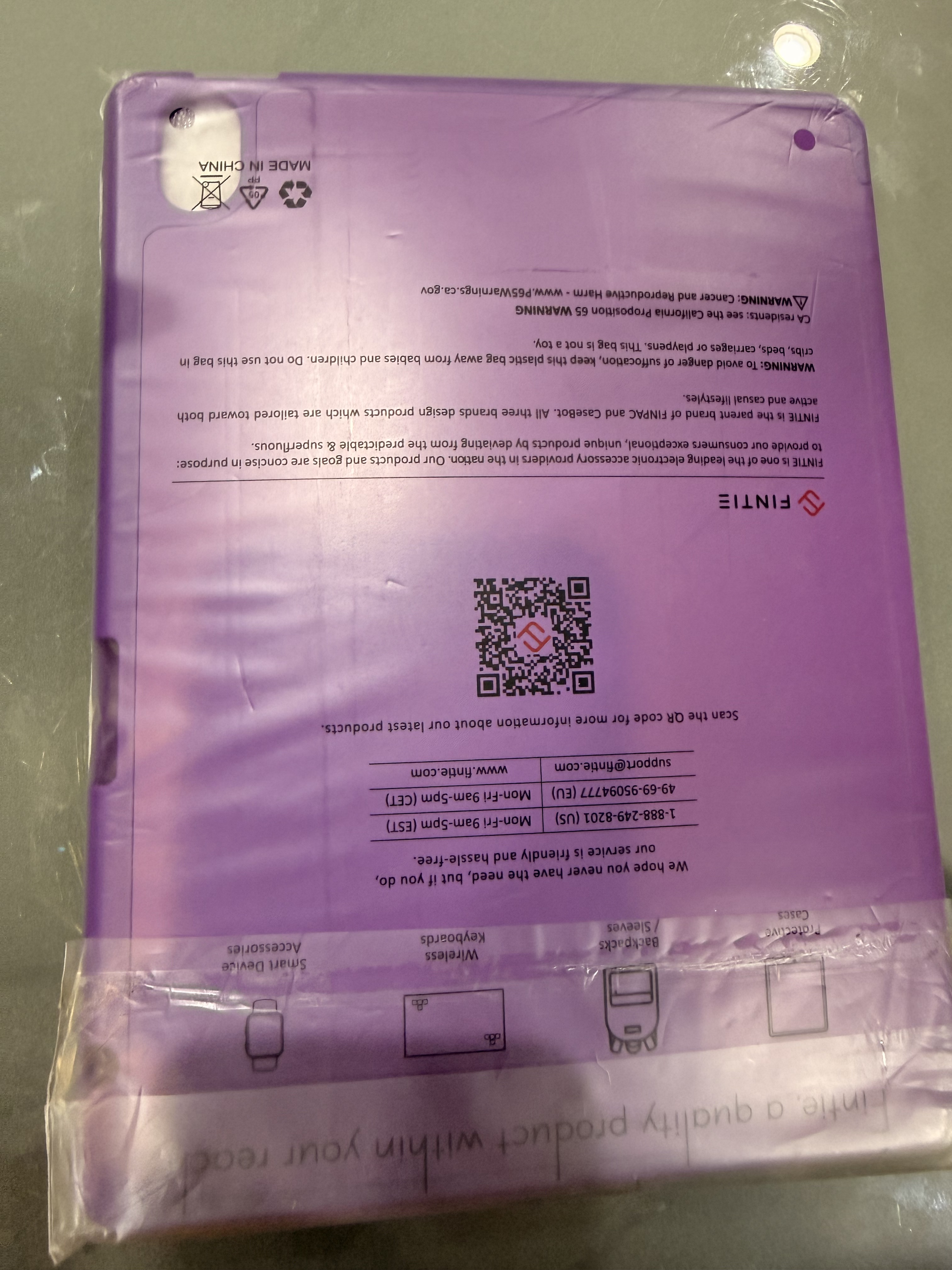 Purple case for ipad air m2-m3