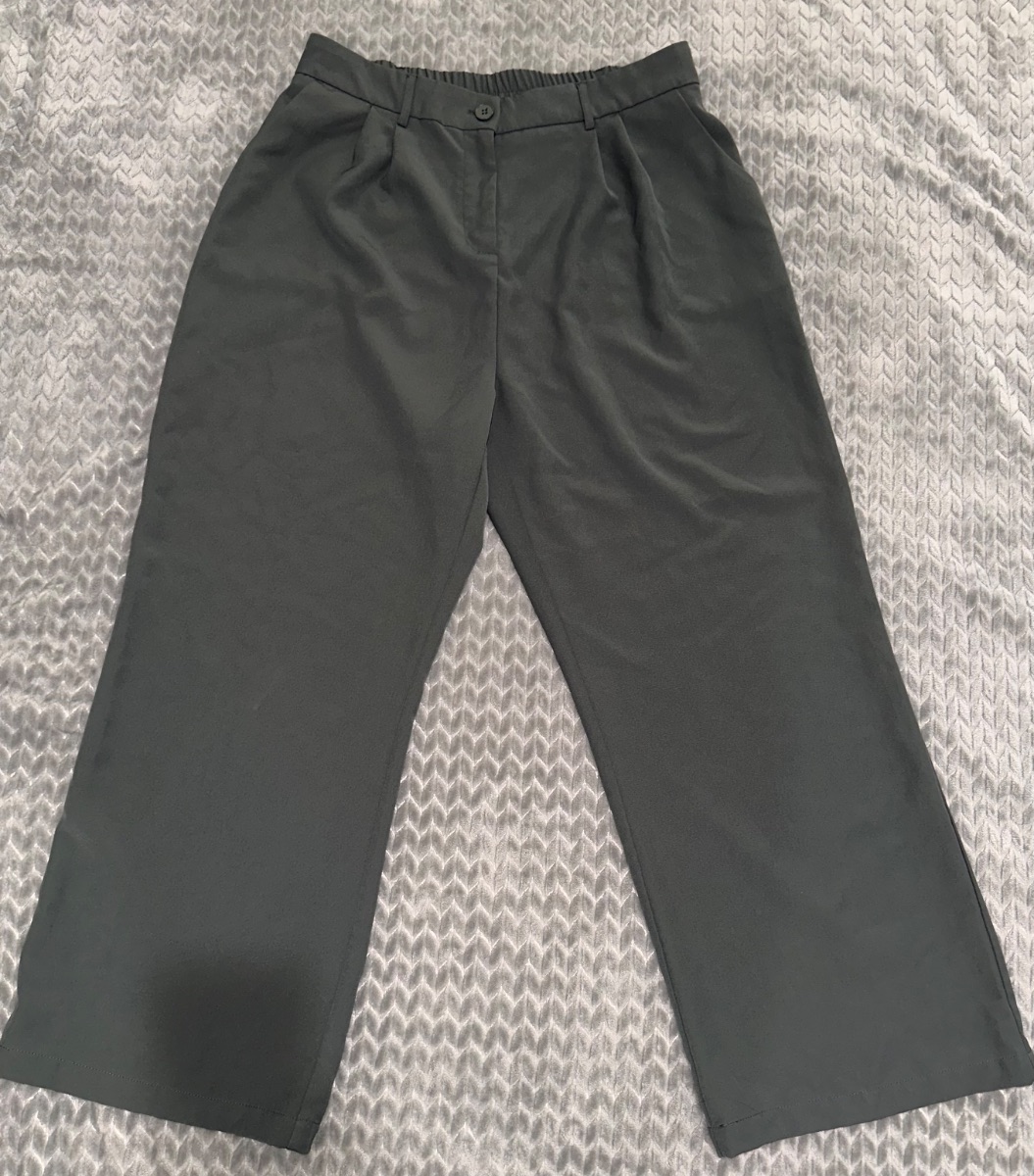 Women’s Gray Dress Pants – Straight Leg Slacks – Size XL – Work/Office