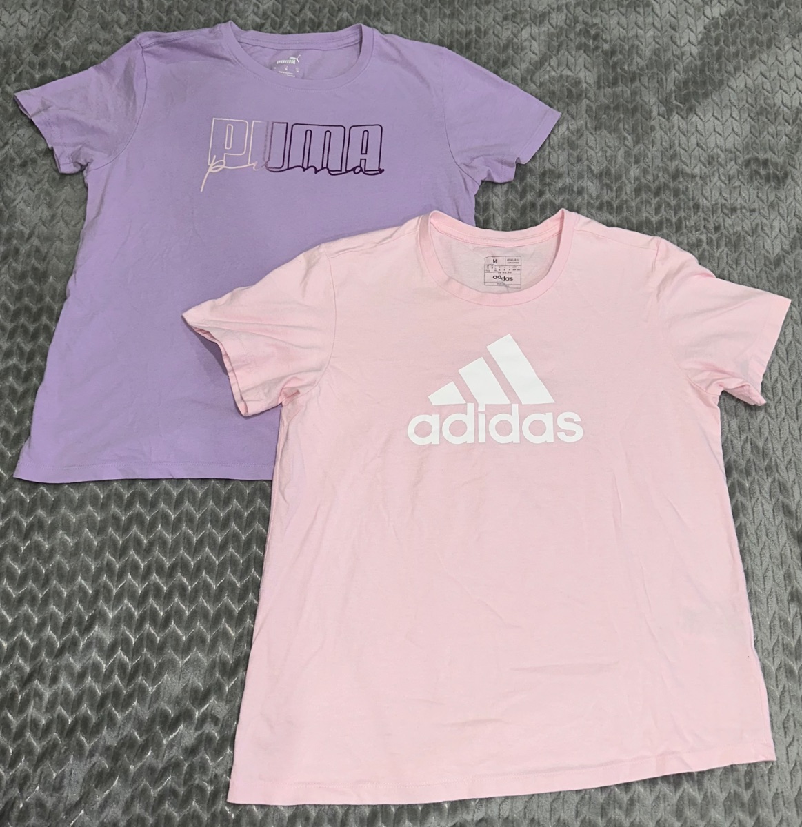 Puma & Adidas Women’s T-Shirt Bundle (2 Tops) – Size Medium