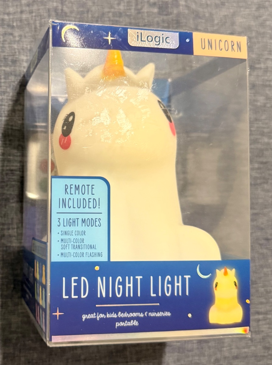 Silicone Night Light for Kids - Unicorn Design with 9 Soft Colors & Sleep Timer for sale in Sealy, TX