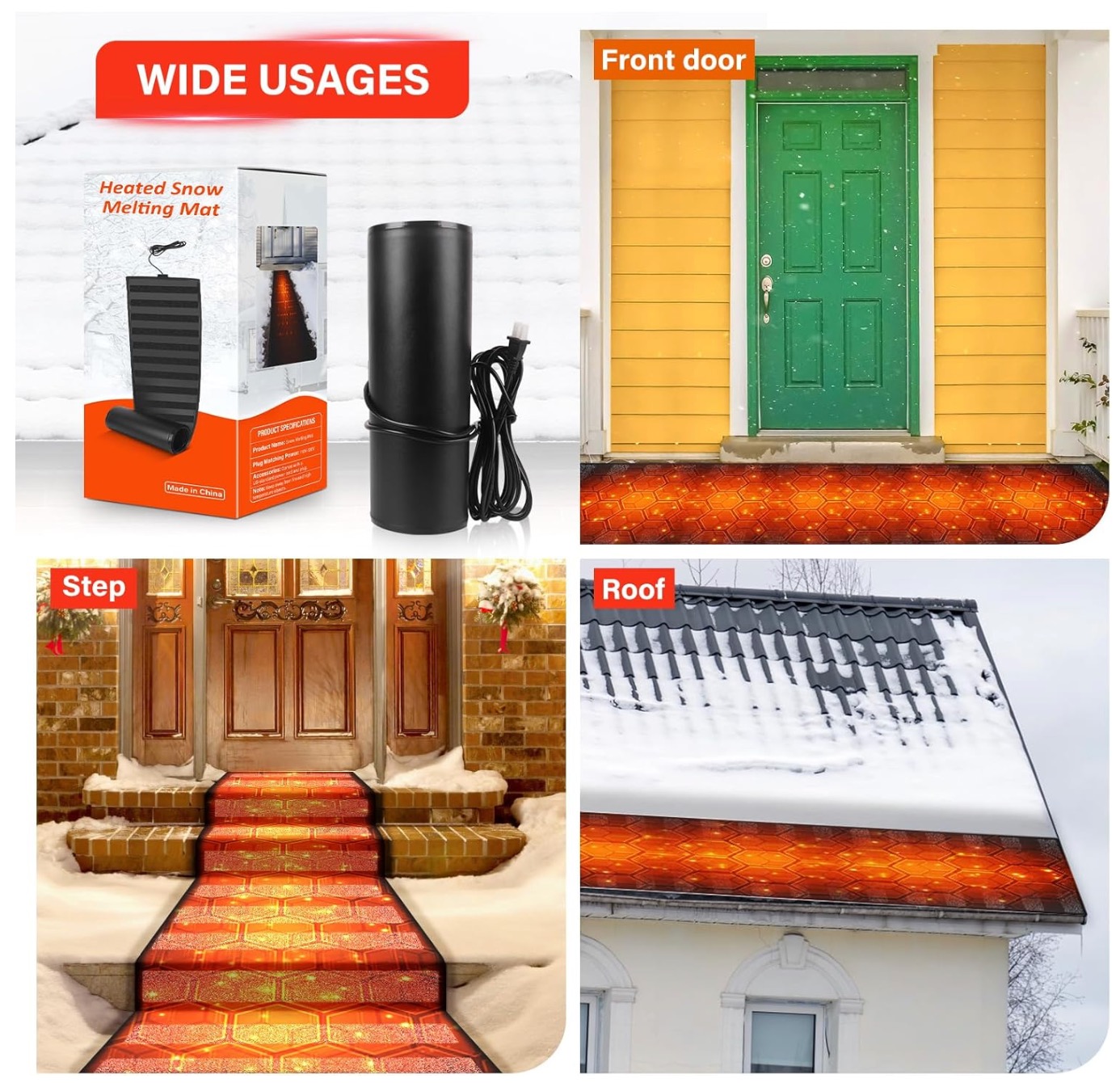 Heated Snow Melting Mats Outdoor