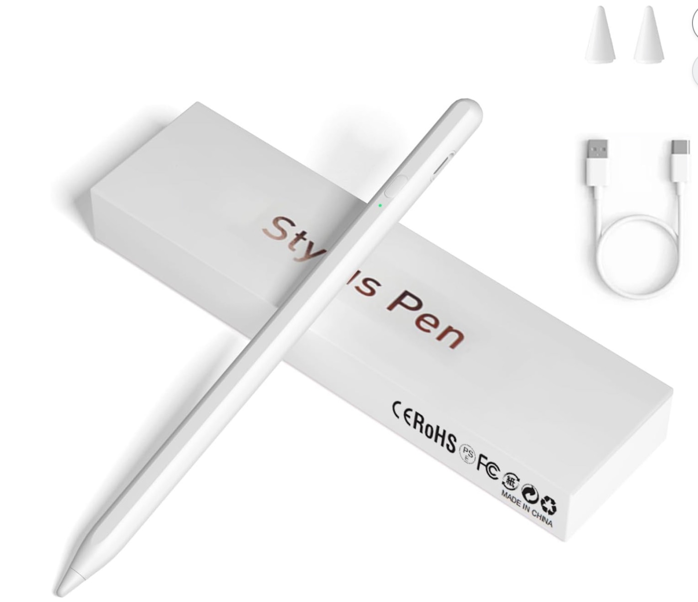 Stylus Pens for Touch Screens, Universal Fine Point iPad Pencil with Magnetic Adsorption Compatible with iPhone/iPad/Samsung/Android/Tablet & Other Touch Screens (White)Brand: JXYHMY