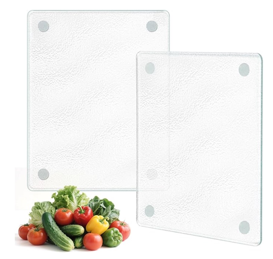 5''x7'' Small Tempered Glass Cutting Board for Kitchen Counter