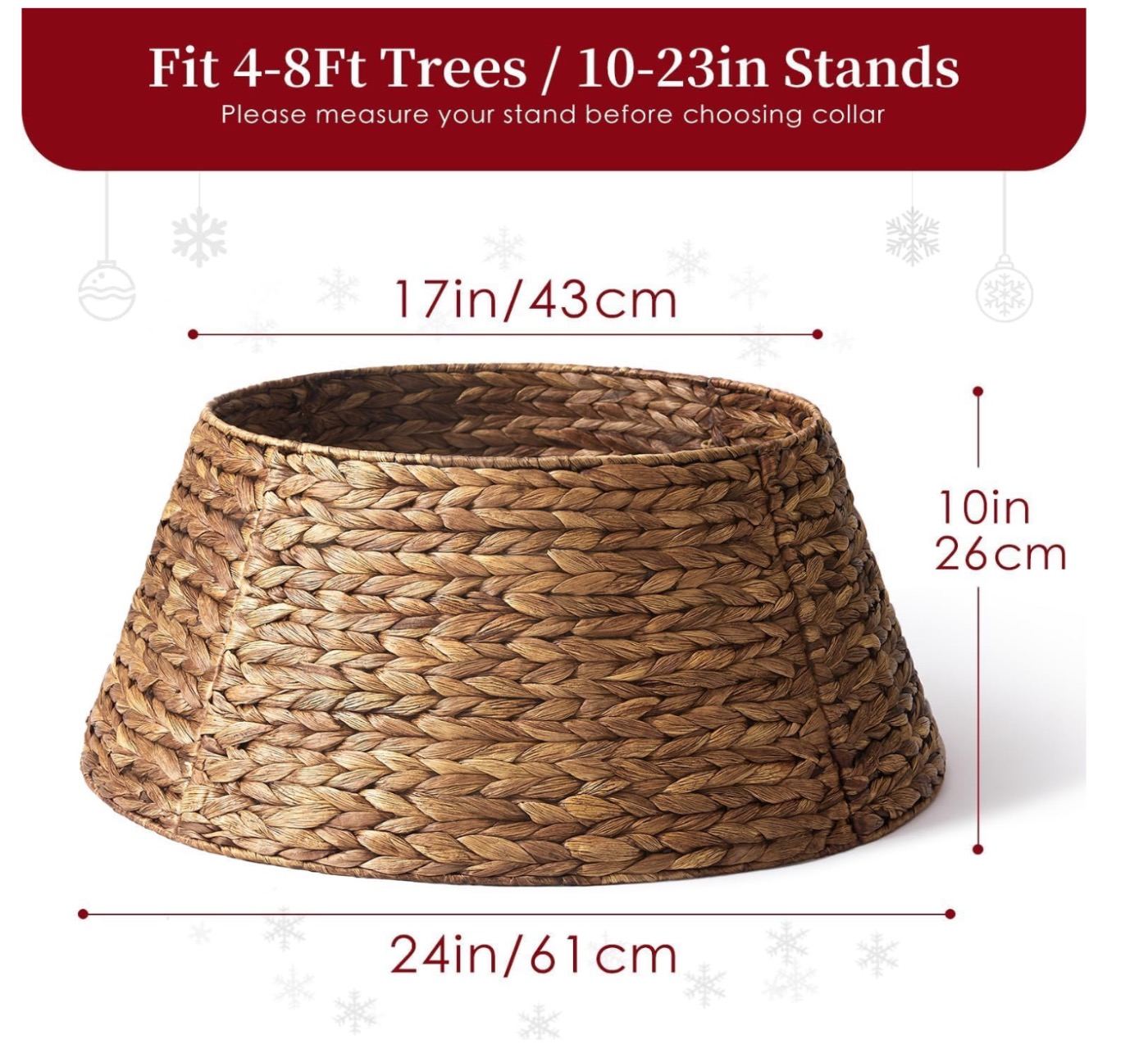 24in Hyacinth Christmas Tree Collar