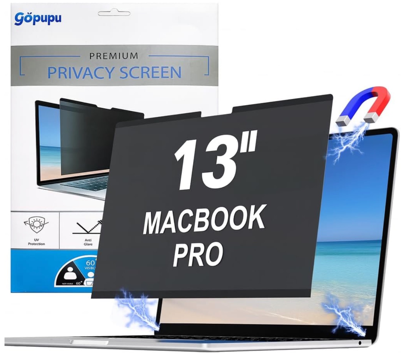Strong Magnetic Privacy Screen Compatible with MacBook Pro 13 inch