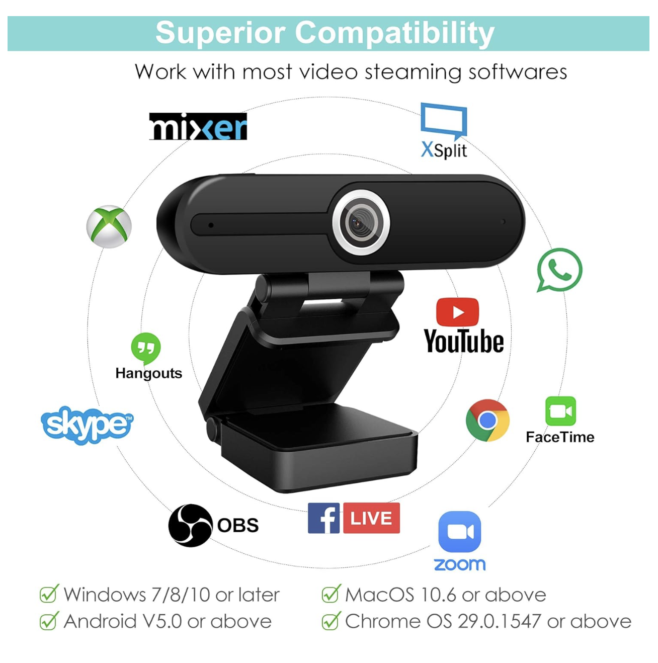 UHD 4K Webcam with Microphone: 8MP USB Computer Web Camera with Privacy Shutter and Tripod, External Webcam Pro Streaming Webcams PC Cam w/Mic Noise Reduction for Winsdows Mac OS Desktop Laptop