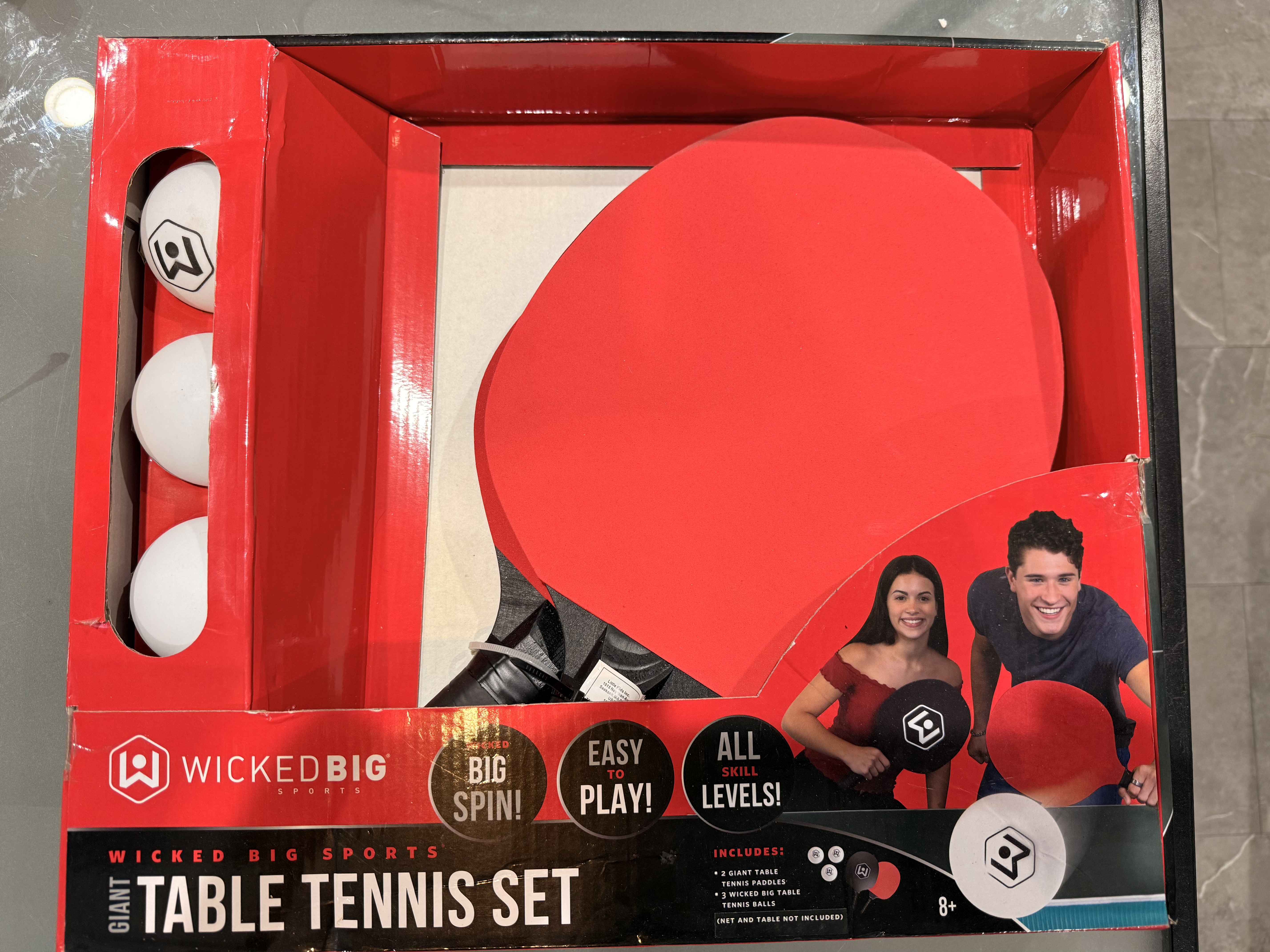 Wicked Big Sports Giant Table Tennis Set