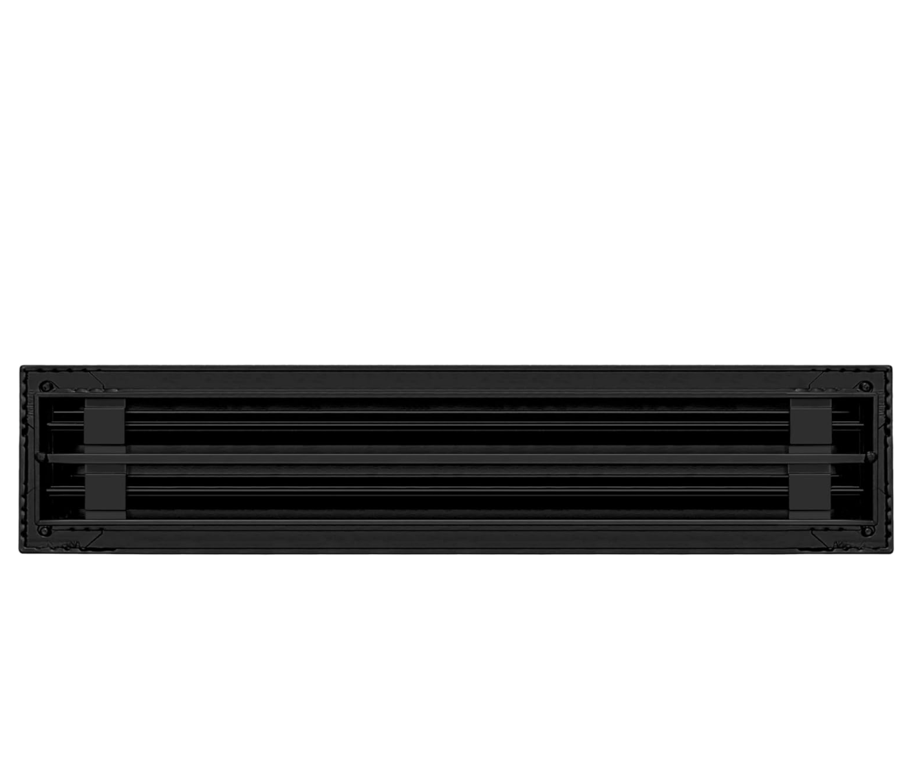BUILDMART - 16x4 Modern AC Vent Cover - Decorative Black Aluminum Air Vent - Standard Linear Slot Diffuser - Heating and Cooling Register Grille for Ceiling, Walls & Floors - Texas Buildmart